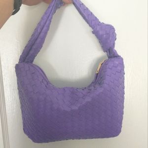 Woven Small Lilac Purple Handbag